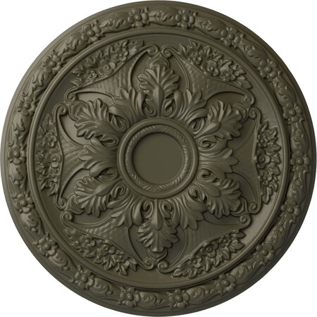 Ekena Millwork Baile Ceiling Medallion (Fits Canopies up to 3 1/4"), Hand-Painted Witch Hazel, 20"OD x 1 5/8"P CM20BLWHF